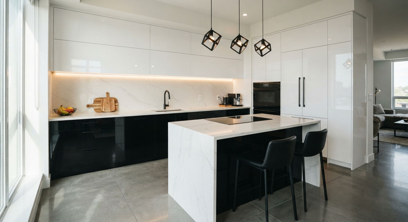 زیباترین مدل کابینت های گلاس
