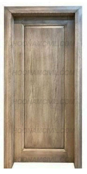درب داخلی چوبی ساده
