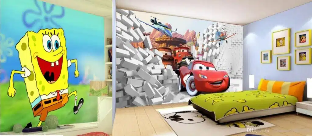 کاغذ دیواری اتاق خواب پسرانه