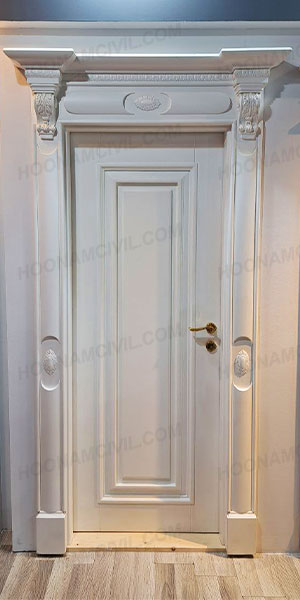 درب اتاق چوبی سفید کلاسیک